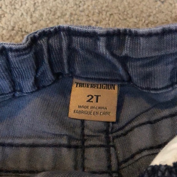 2T True Religion blue/gray washed corduroys. - Picture 3 of 3